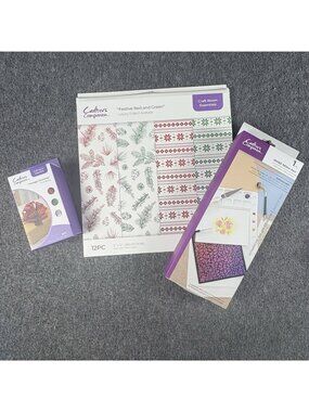 Crafter’s Companion Christmas Craft Lot Foiled Acetate Bows Silicone Mat